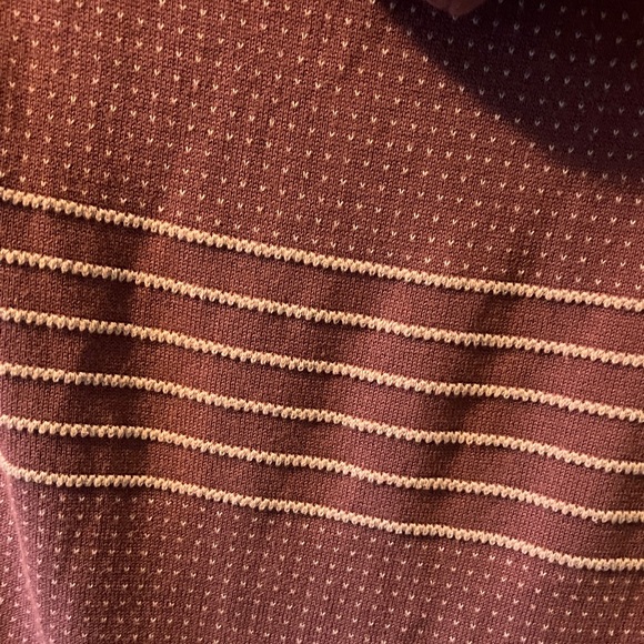 Prana Maroon Knit Dress with Stripes and hood. - Picture 4 of 4